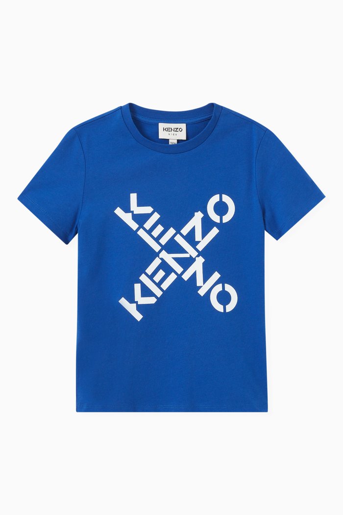 

Logo T-shirt in Jersey, Blue