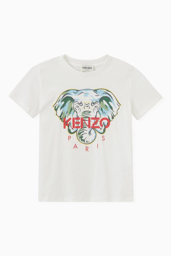 

Elephant T-shirt in Cotton, Neutral