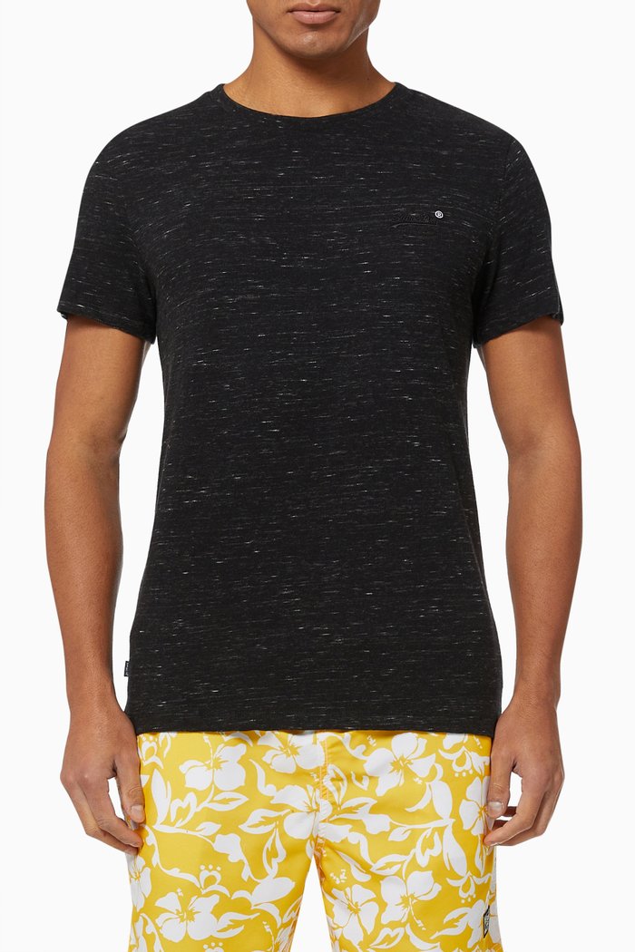 

Vintage Embroidered Logo T-shirt in Cotton, Black