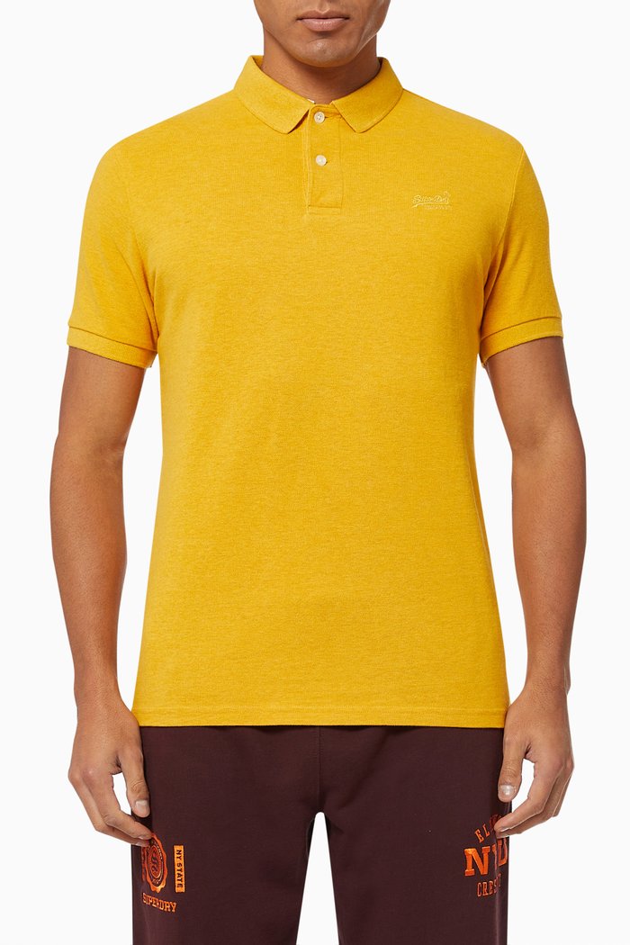 

Classic Polo in Cotton Pique, Yellow