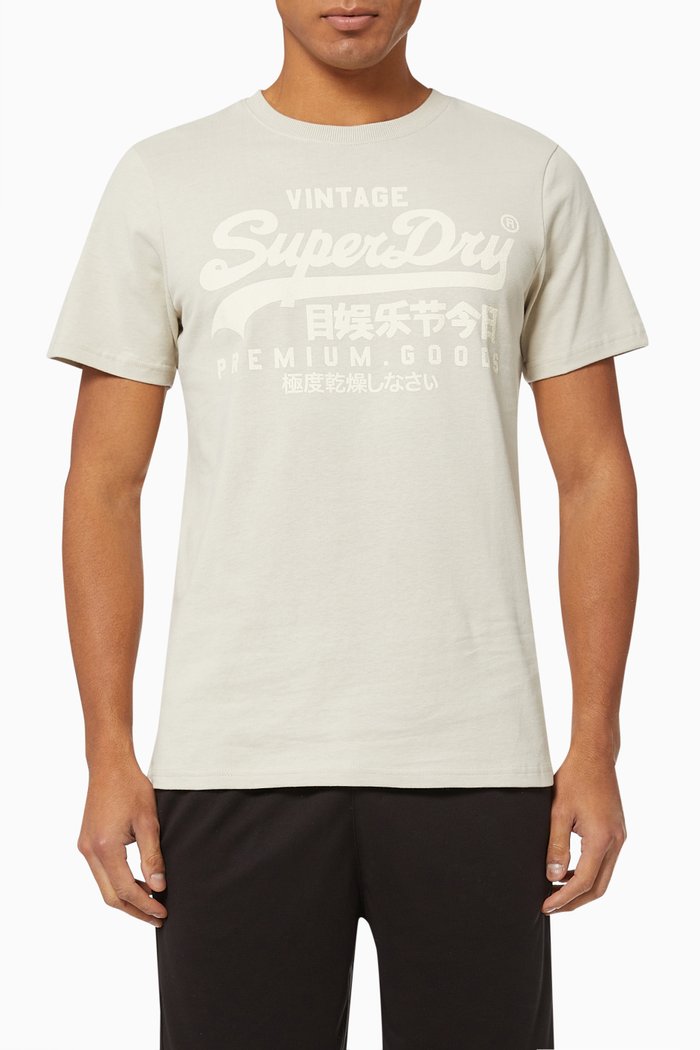 

Vintage Logo T-shirt in Cotton, Neutral