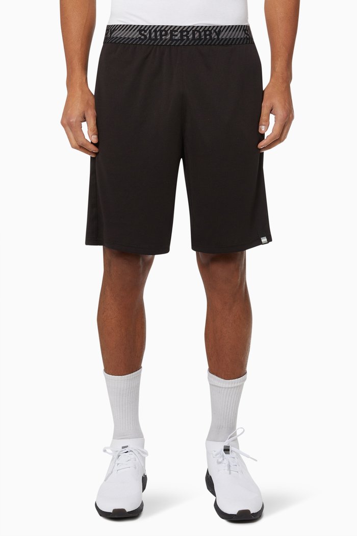 

Train Relaxed Shorts in Polyester, Black