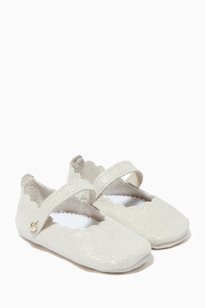 

Ballerina Shoes in Leather, Gold