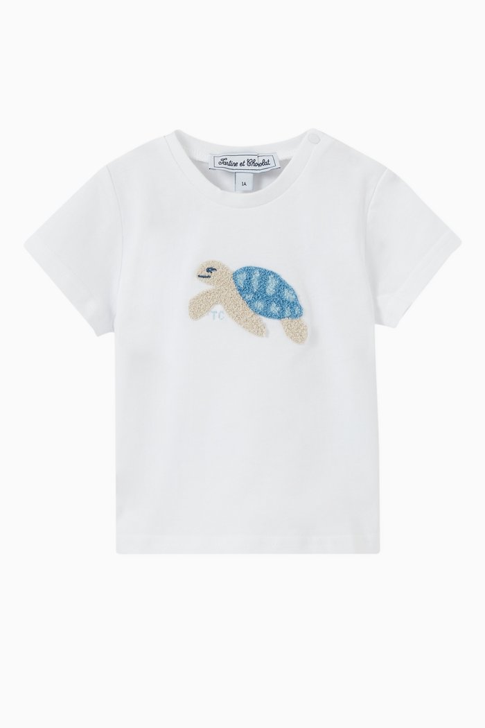

Turtle T-shirt in Cotton, White