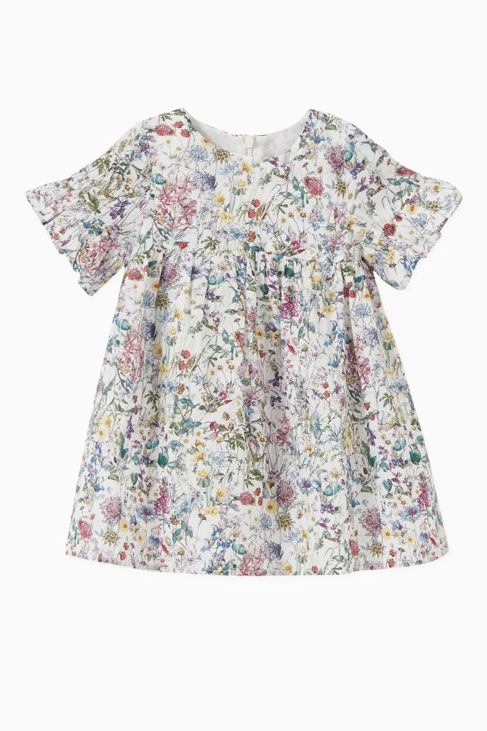 

Lovat Floral Print Dress in Cotton, Multicolour