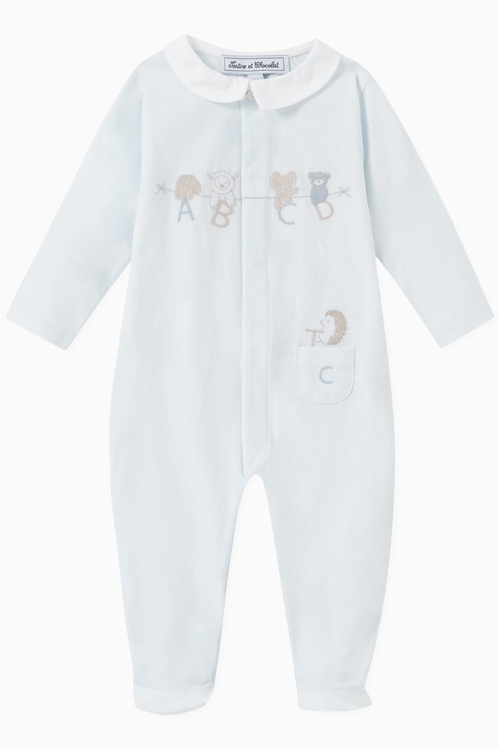 

Hanging Letters Pyjama in Cotton, Blue