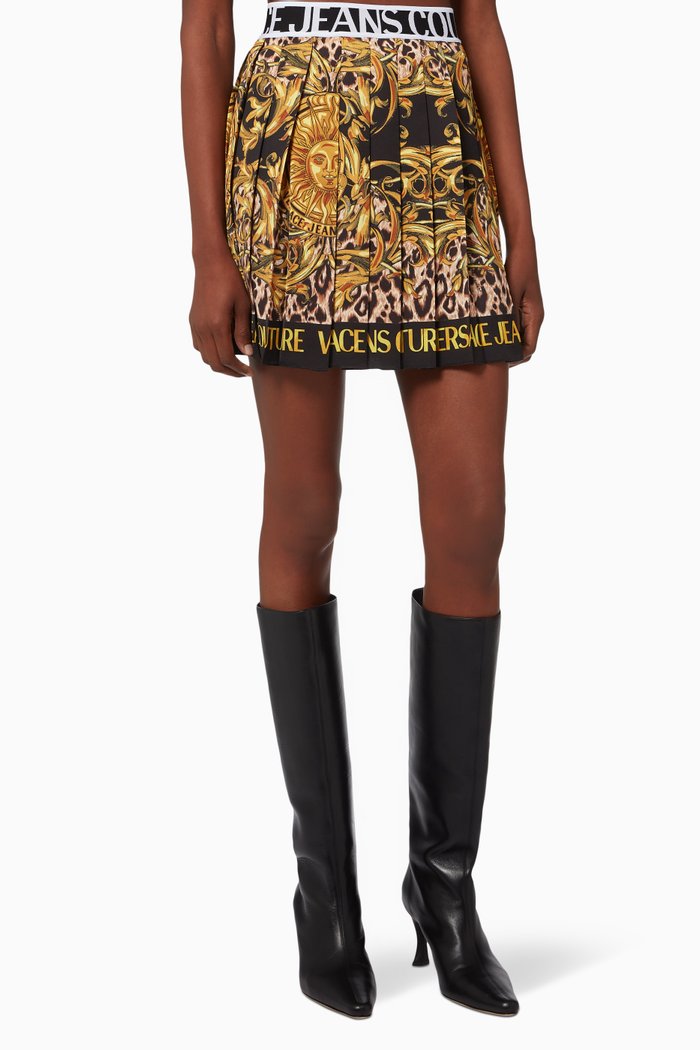 

Garland Sun Pleated Skirt, Black