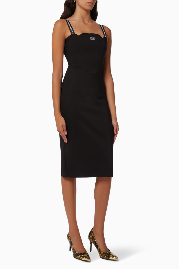 

Cady Bistretch Dress in Nylon, Black