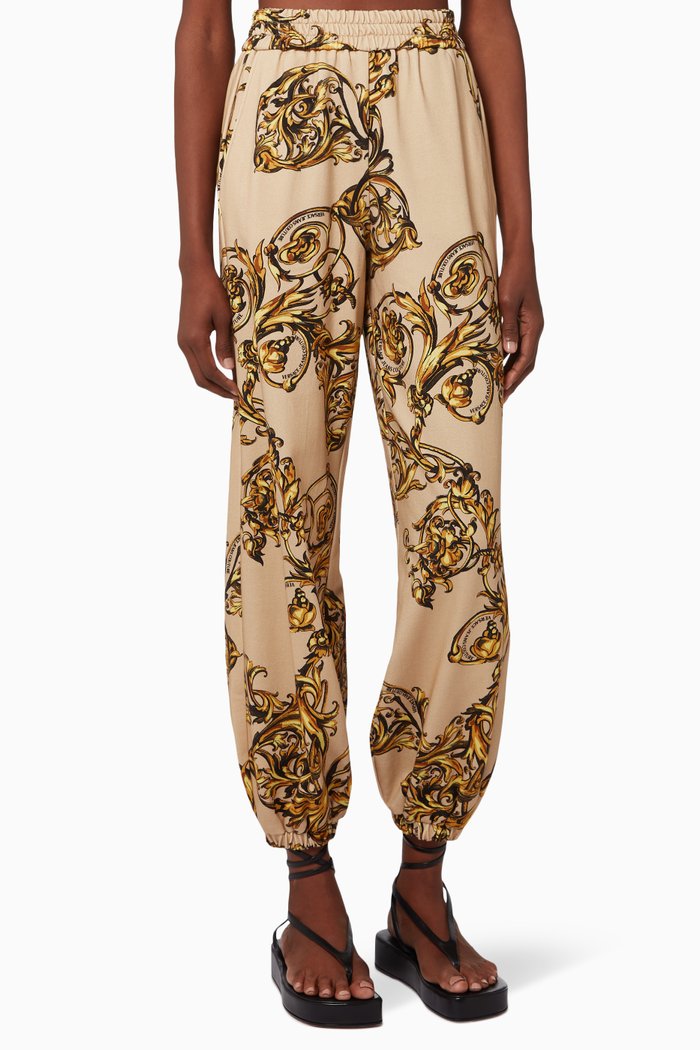 

Regalia Baroque Print Sweatpants in Cotton, Neutral