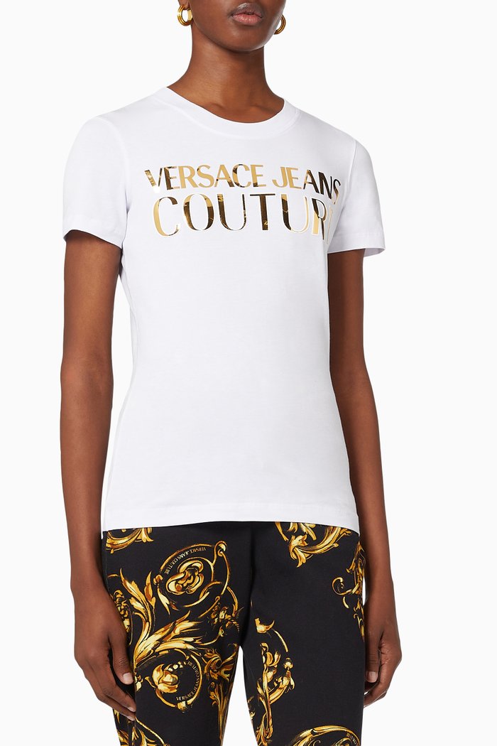 

Mirror Logo T-shirt in Cotton Jersey, White