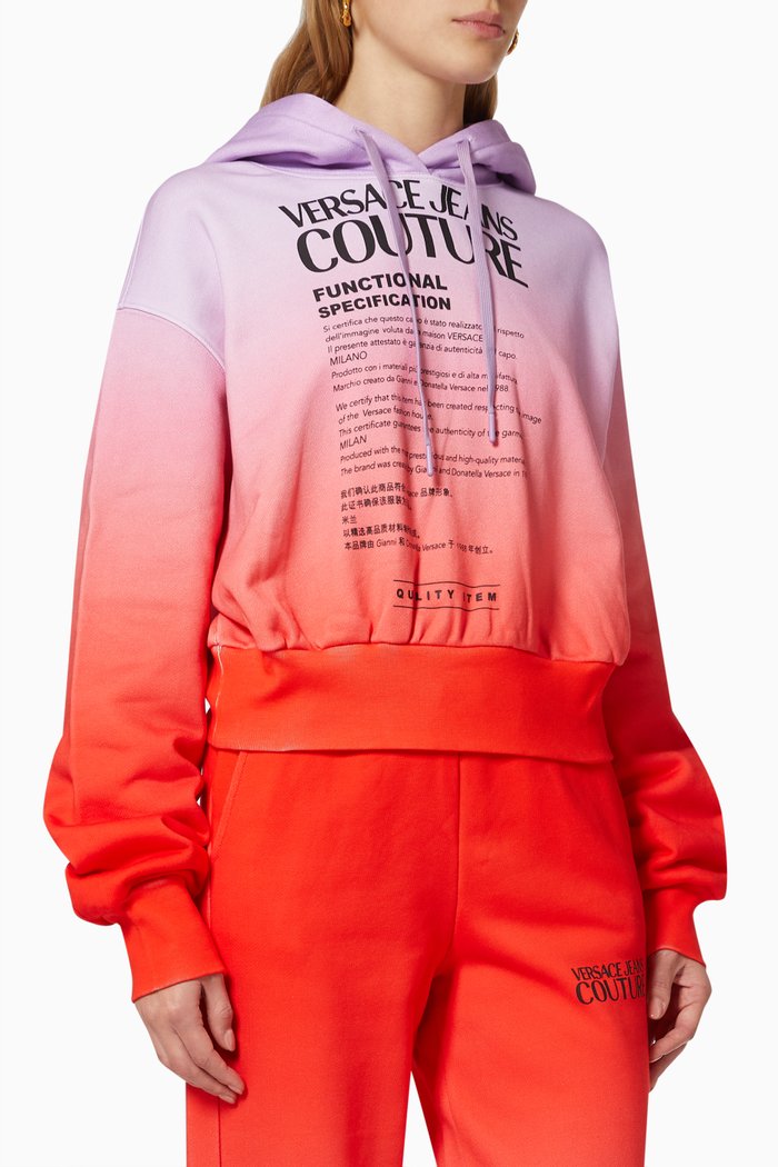 

Gradient Logo Hoodie in Cotton, Orange