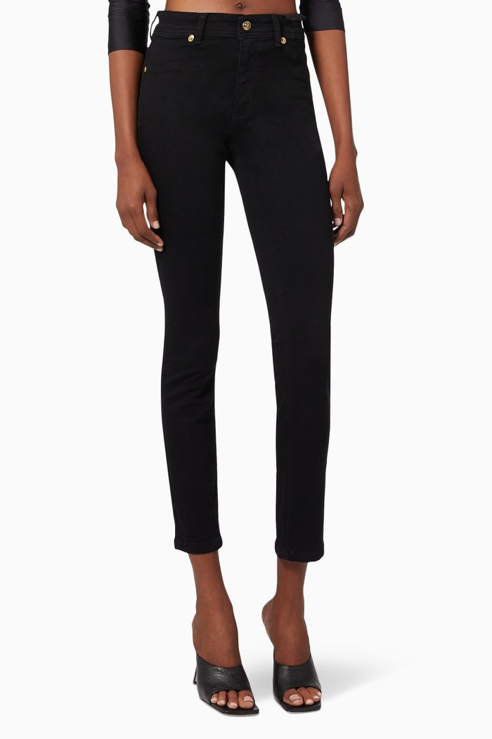 

Slim Fit Jeans in Cotton, Black