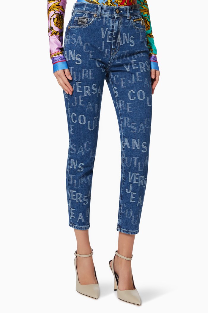 

Logo Skinny Jeans in Denim, Blue