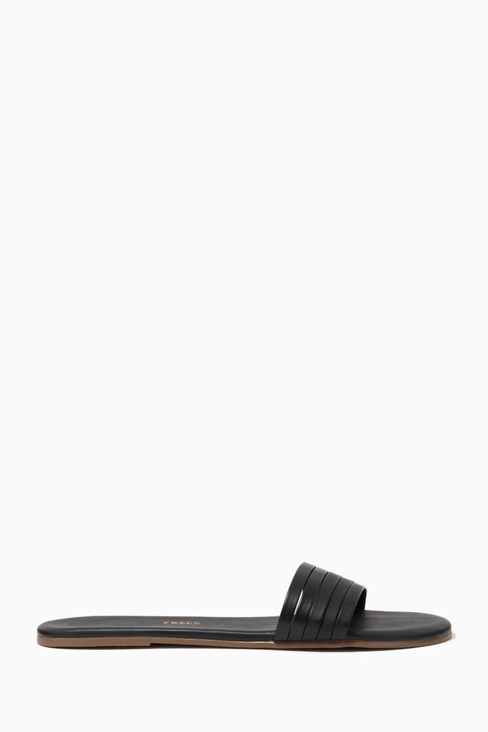

Austyn Slides in Matte Nappa, Black