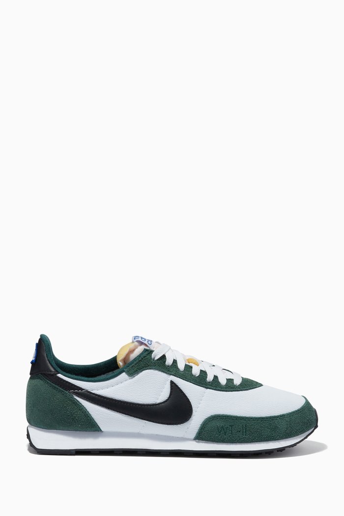 

Waffle Trainer 2 Sneakers in Suede & Textile, Green