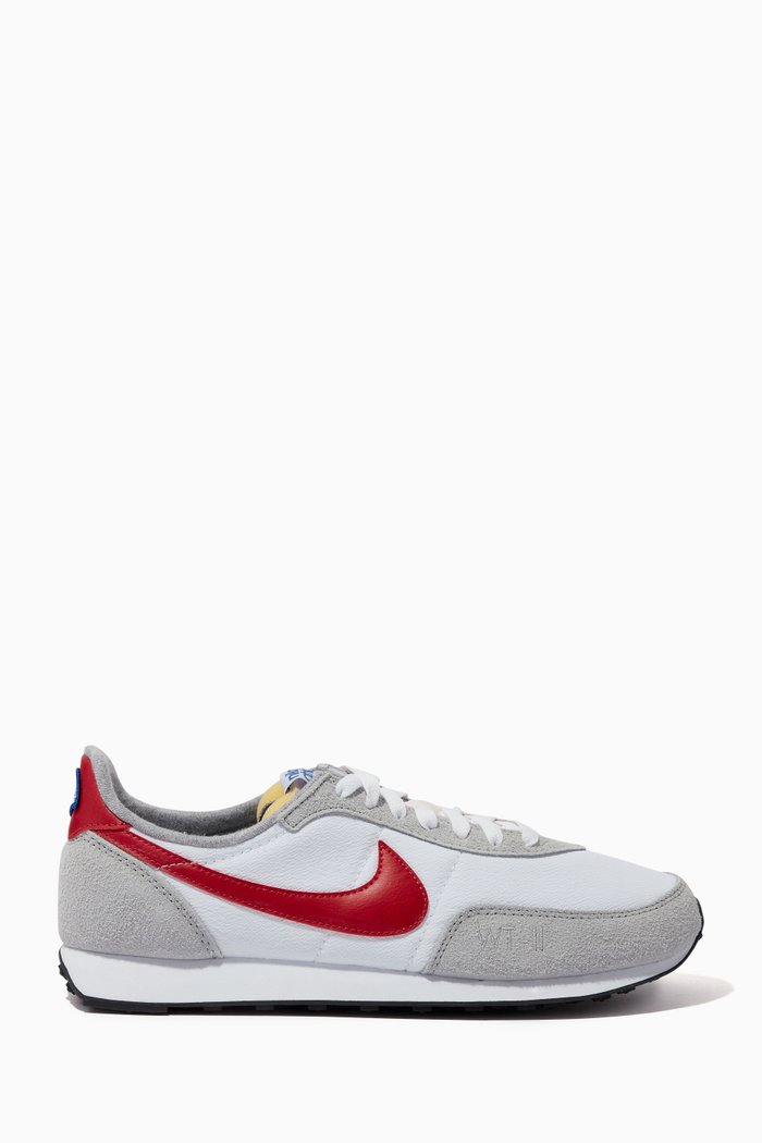 

Waffle Trainer 2 Sneakers in Suede & Textile, Red