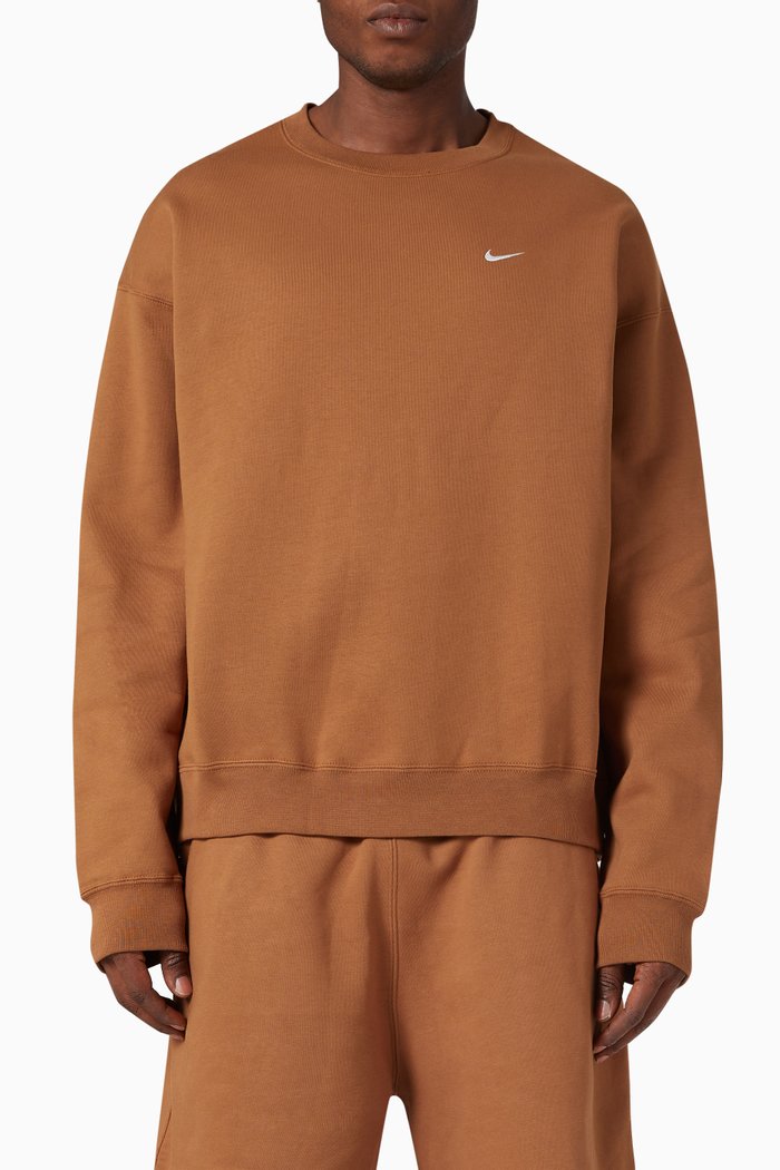 

NikeLab Sweatshirt in Fleece, Brown