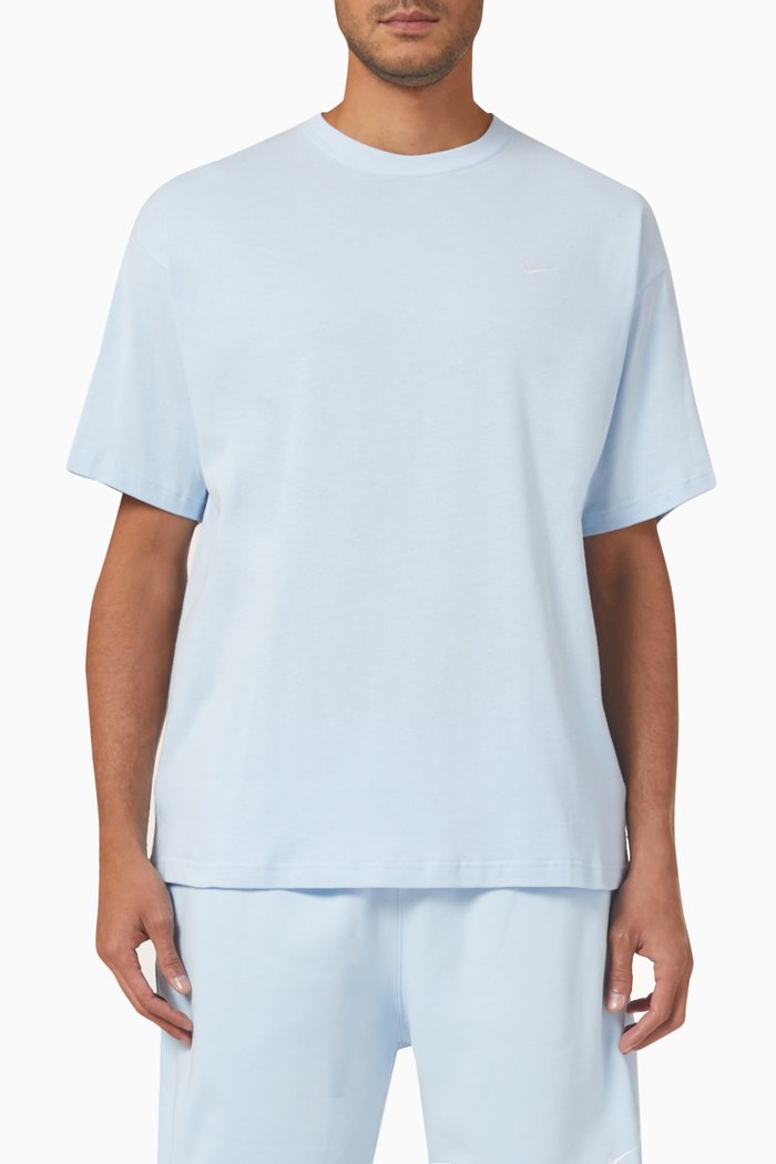 

NRG Solo Swoosh T-shirt in Cotton Jersey, Blue