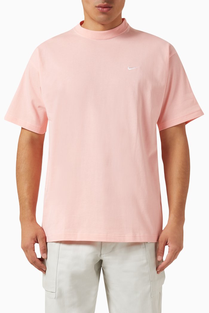 

NRG Solo Swoosh T-shirt in Cotton Jersey, Pink