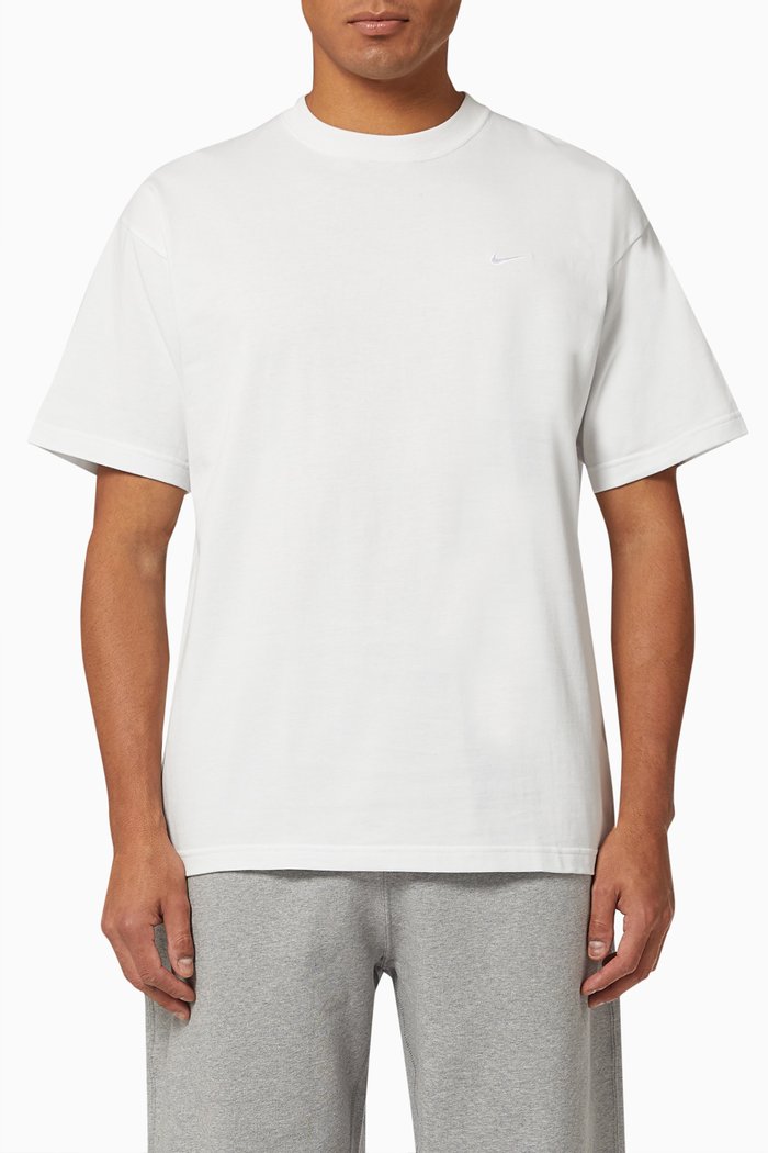 Solo Swoosh T-shirt in Jersey, White