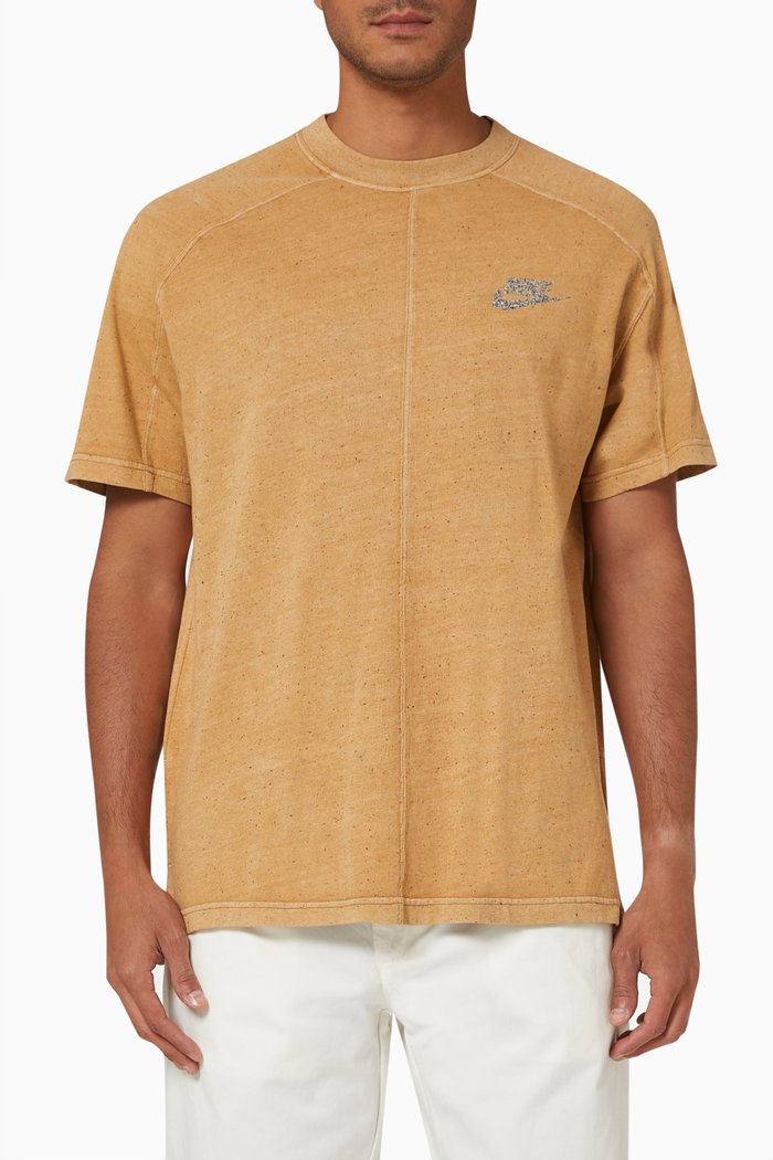 

Revival T-Shirt in Cotton Jersey, Brown
