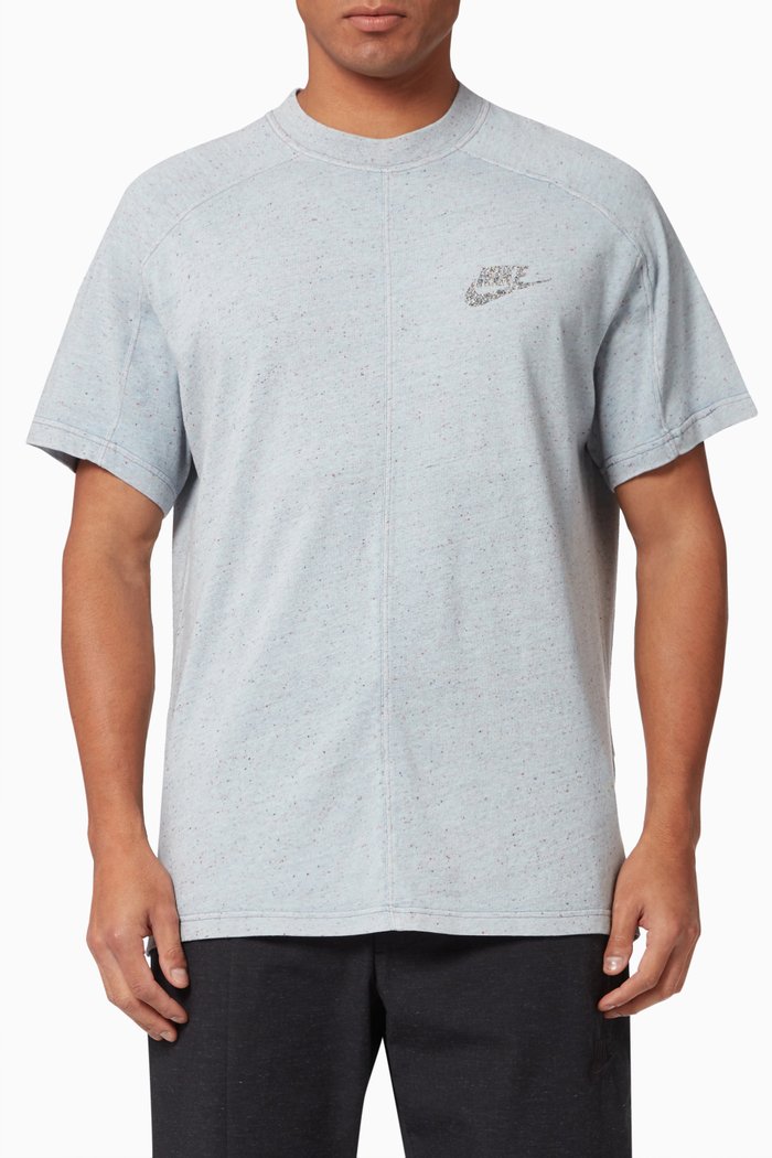 Revival T-Shirt in Cotton Jersey, Blue