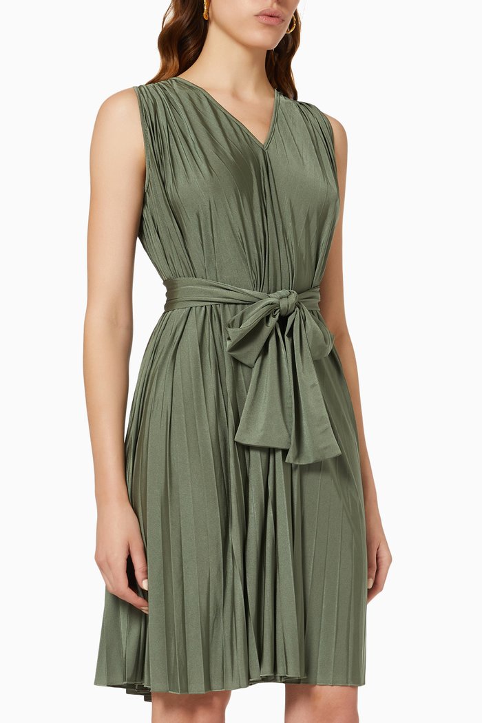 

Viscosa Dress in Stretch Fabric, Green
