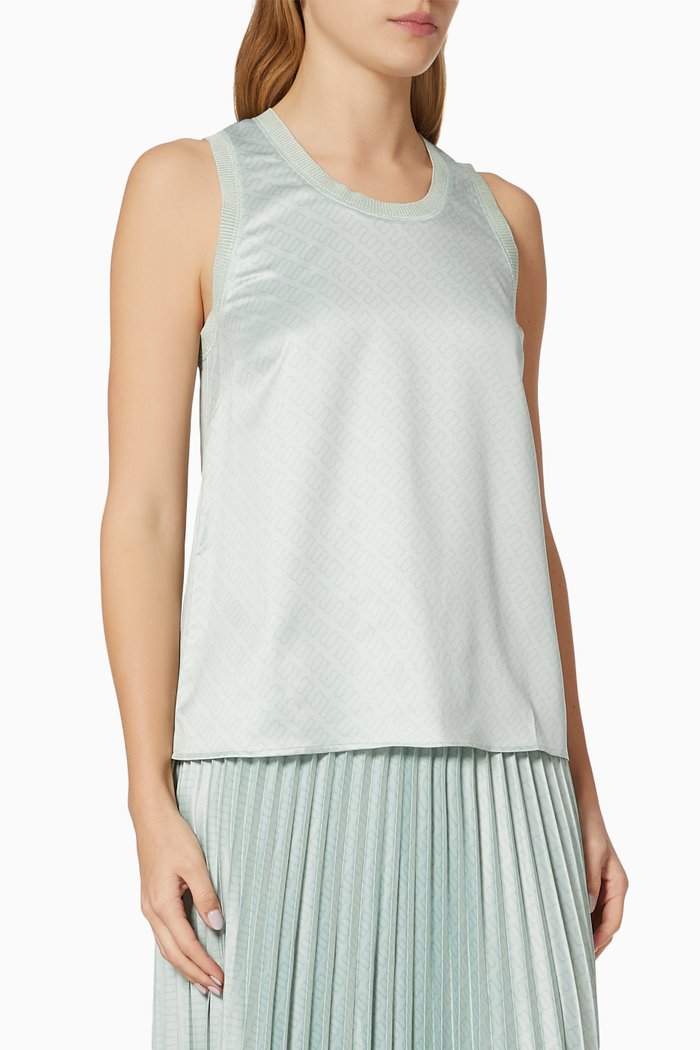 

Gang Monochrome Top in Satin, Green
