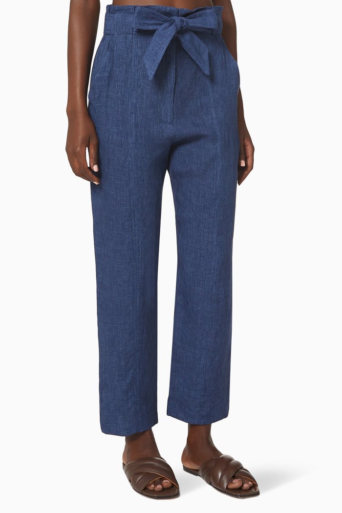 

Negrar Pants in Linen, Blue