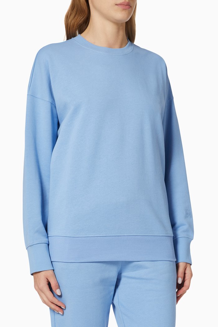 

Yomo Oversized Sweatshirt in Cotton, Blue