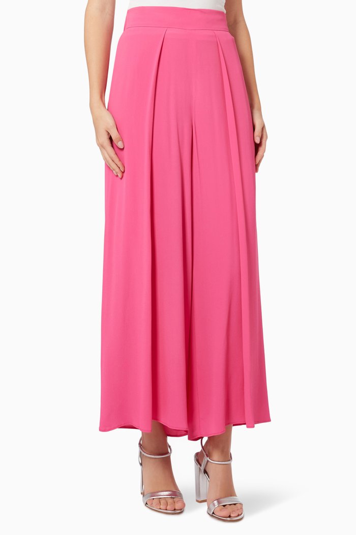 

Reame Crepe Pants in Silk Blend, Purple