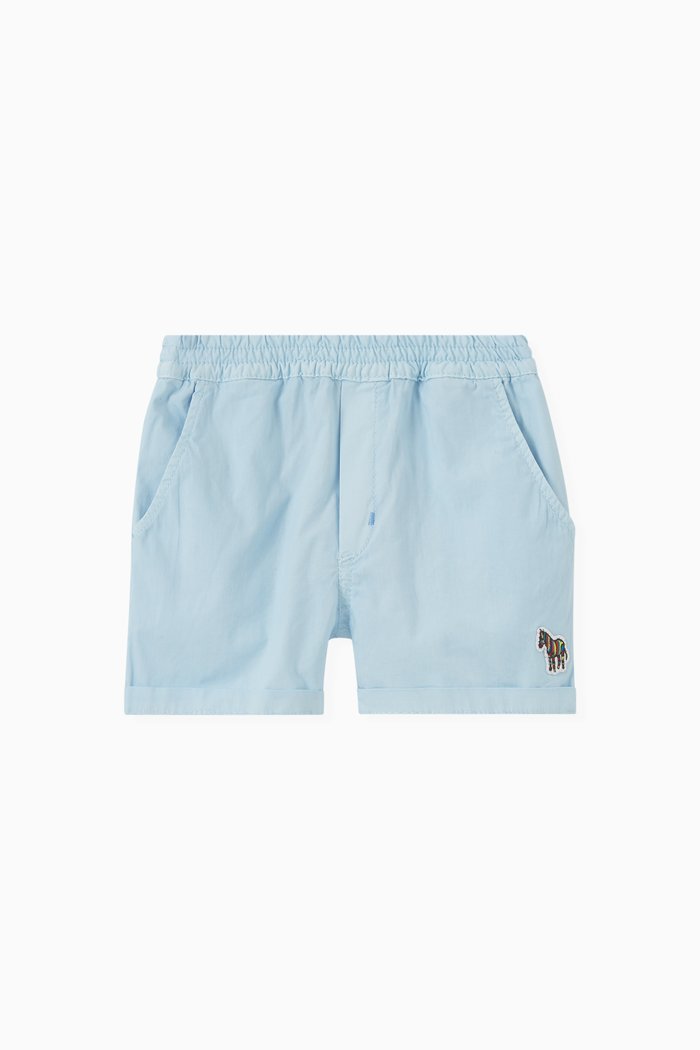 

Logo Bermuda Shorts in Cotton, Blue