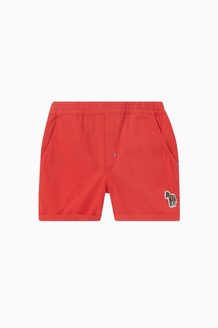 

Logo Bermuda Shorts in Cotton, Red