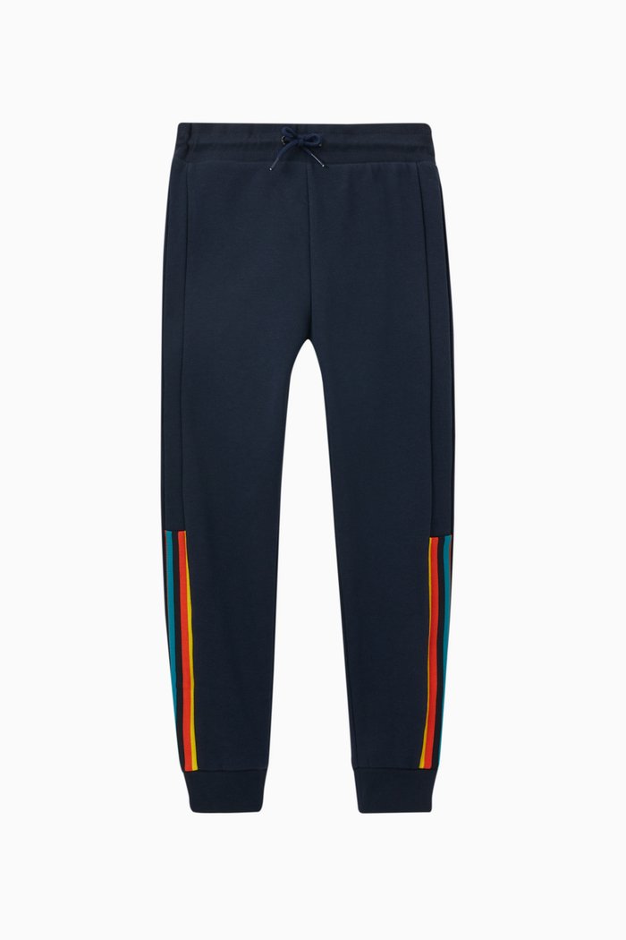 

Striped Sweatpants in Cotton, Blue