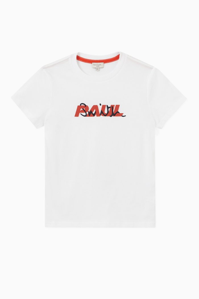 

Logo Print T-shirt in Organic Cotton, White