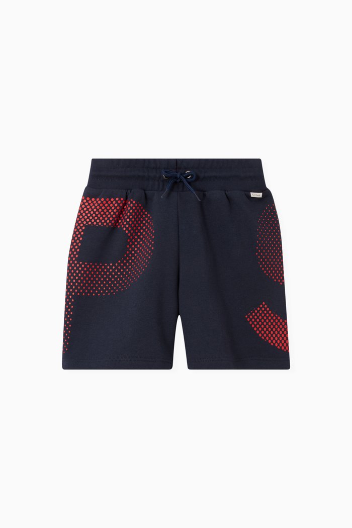 

Logo Shorts in Jersey, Blue