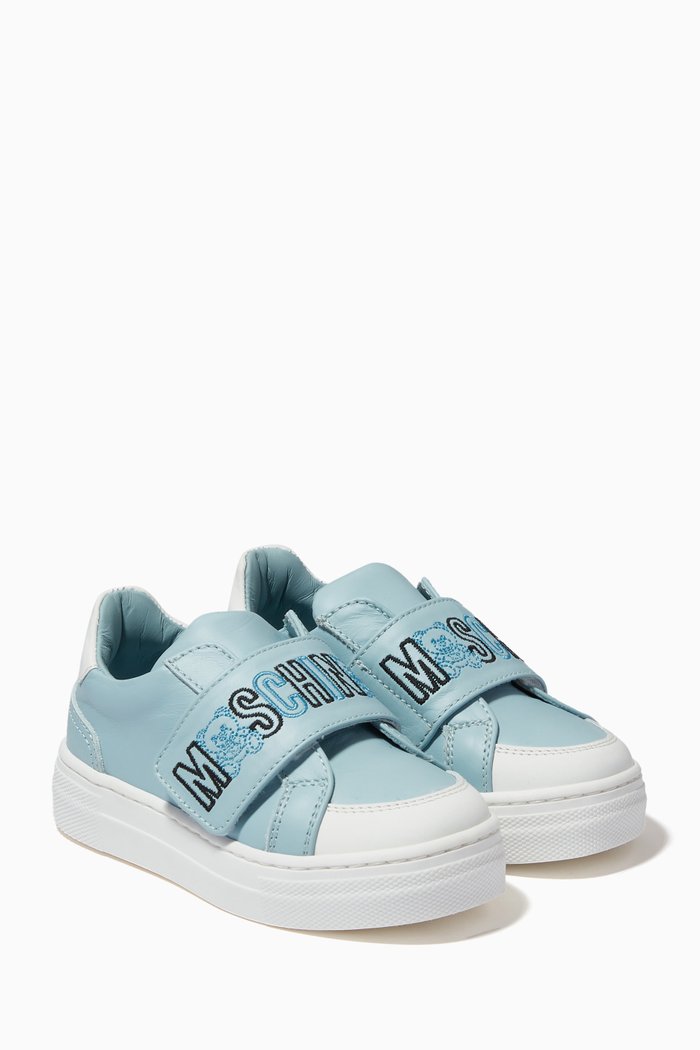 

Logo Sneakers in Leather, Blue
