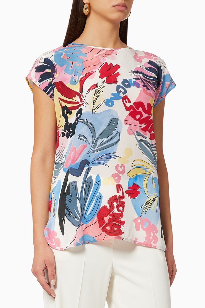 

Rivera Top in Silk, Pink