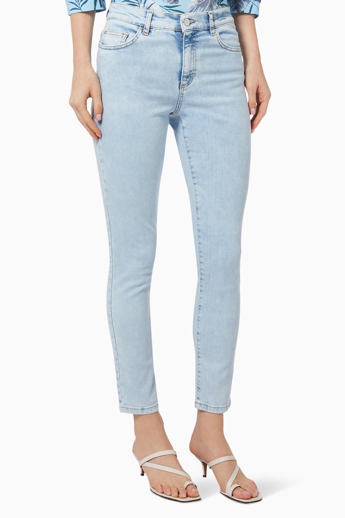 

Skinny Fit Jeans in Denim, Blue