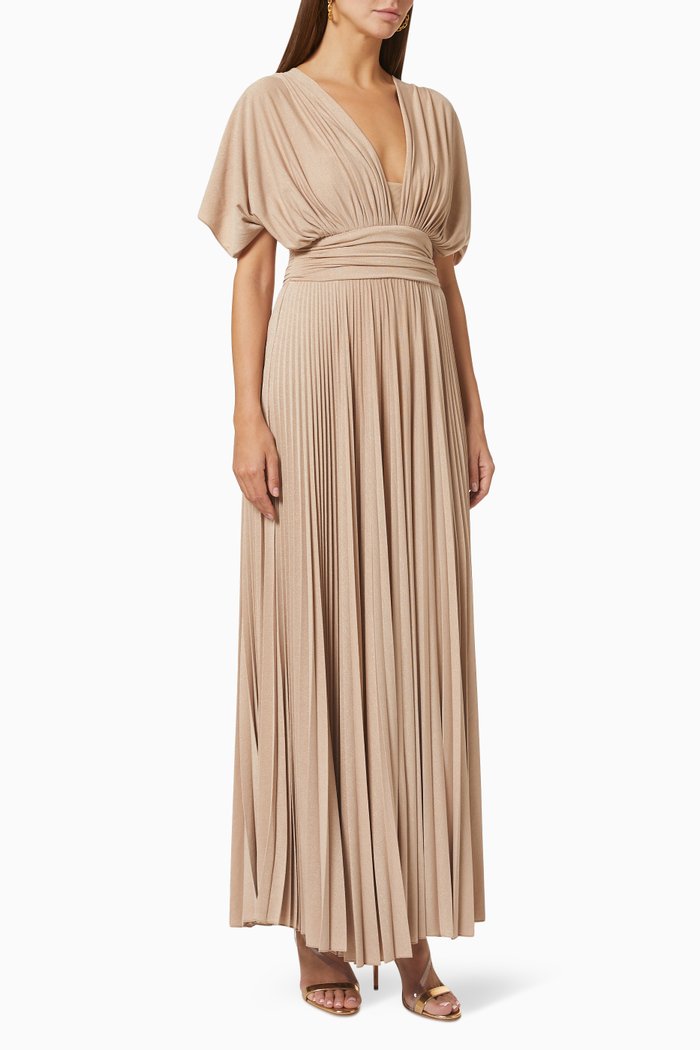

Emy Pleated Dress, Pink