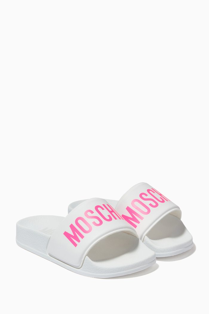 Logo Slides in Rubber, White