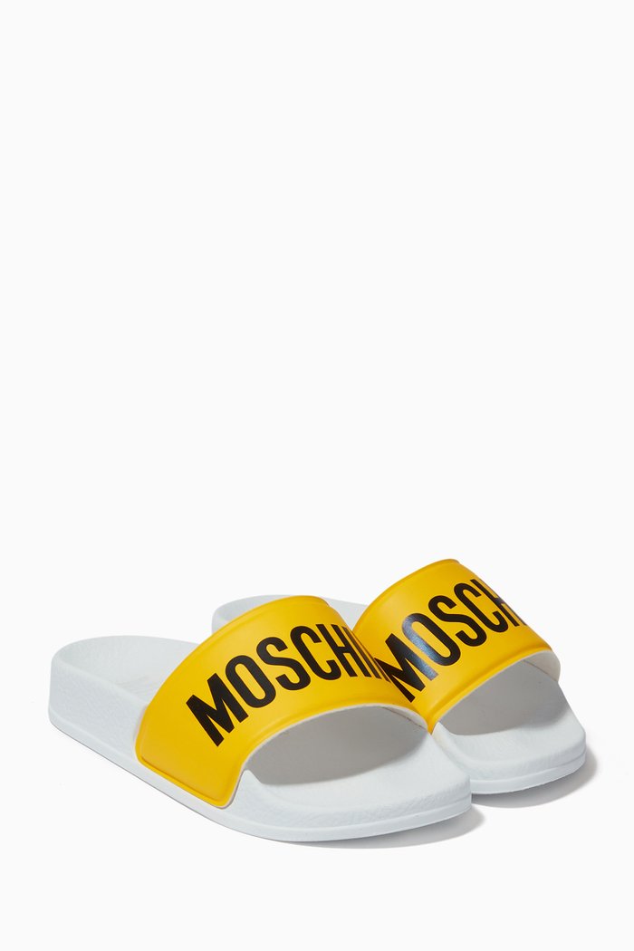 

Logo Print Rubber Sliders, Yellow