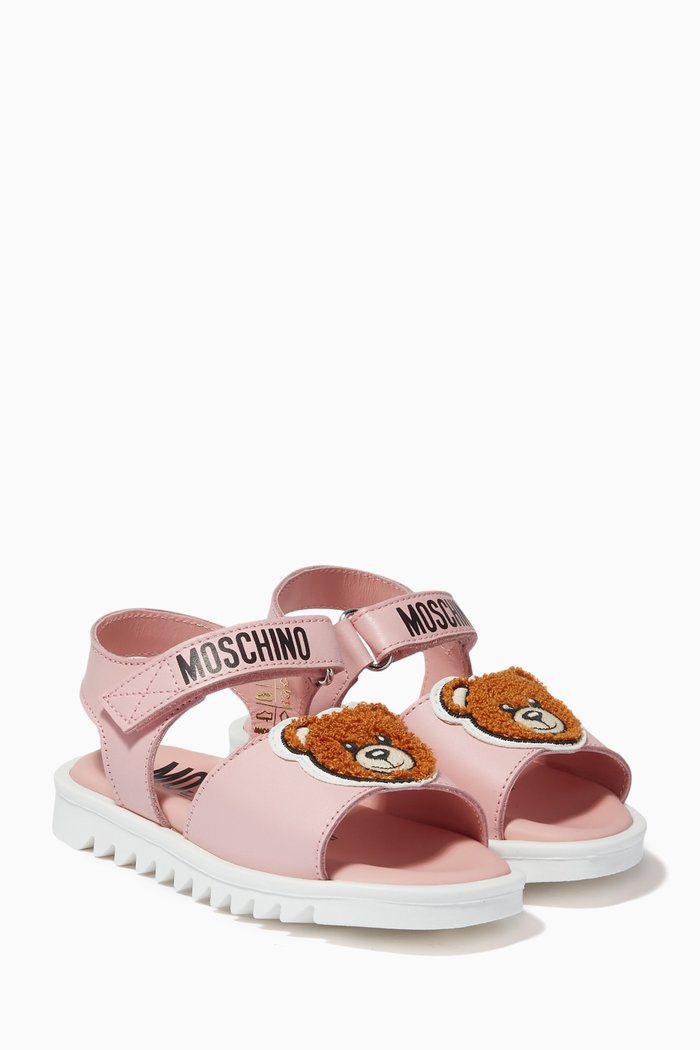 

Toy Bear Sandals in Leather, Pink
