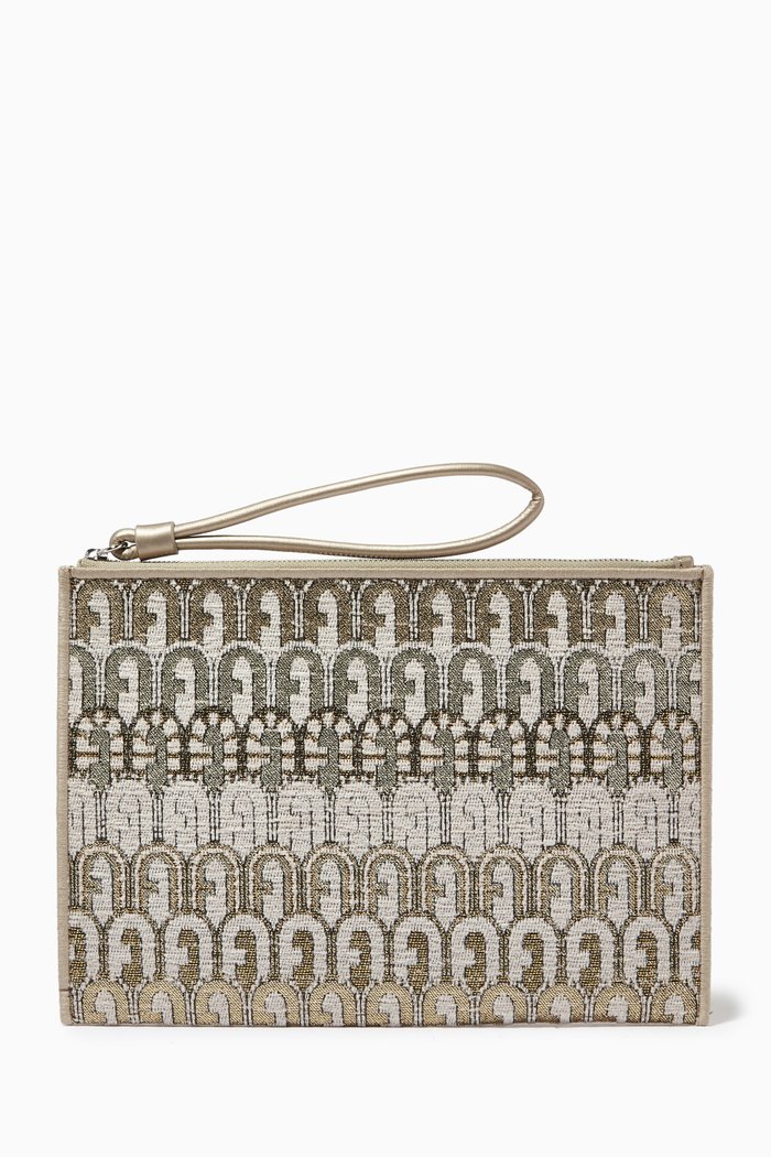 

Furla Opportunity Envelope in Fabric, Gold