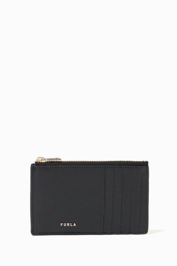 

Furla Babylon Card Case in Leather, Black