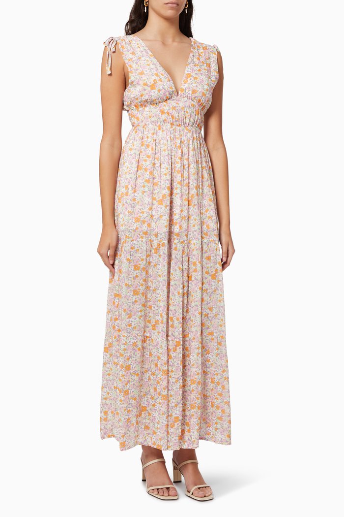 

Versailles Tiered Maxi Dress, Multicolour