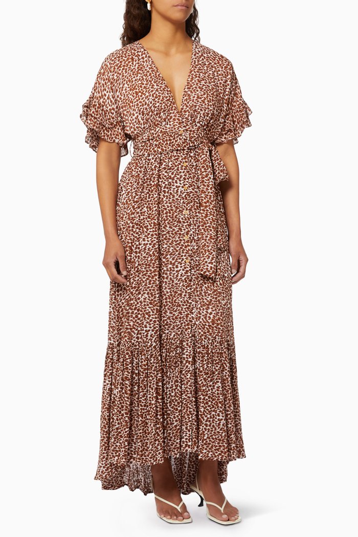 

Cayman Midi Dress, Brown