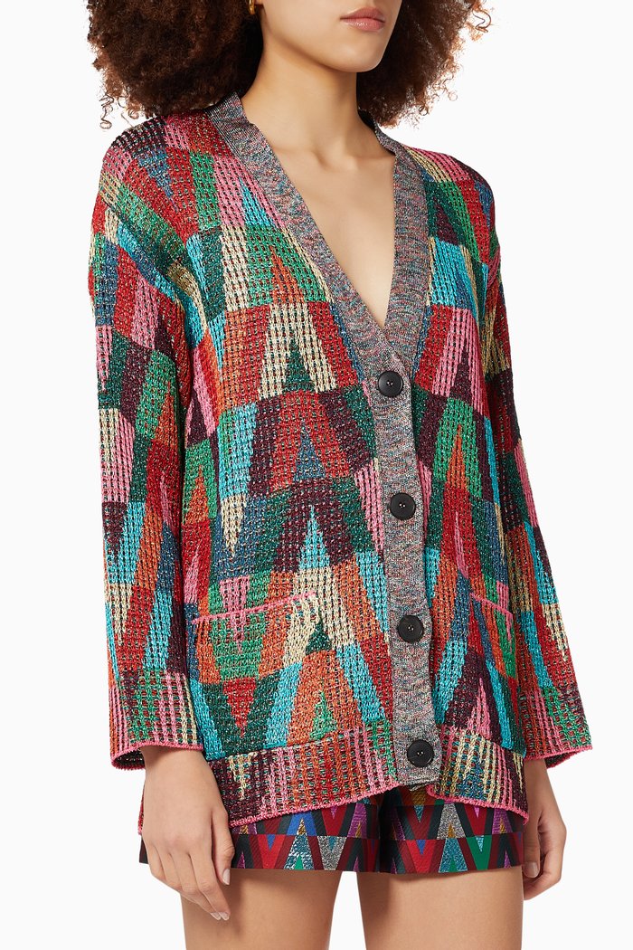 

Monogram Cardigan in Knit, Multicolour