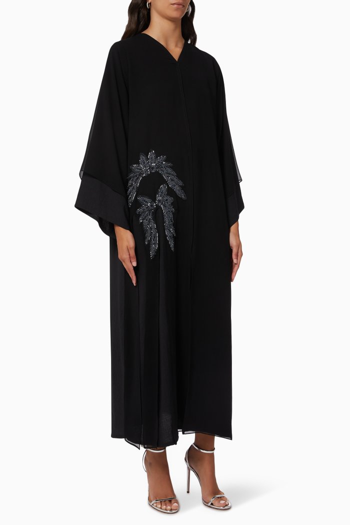

Embellished Abaya, Black