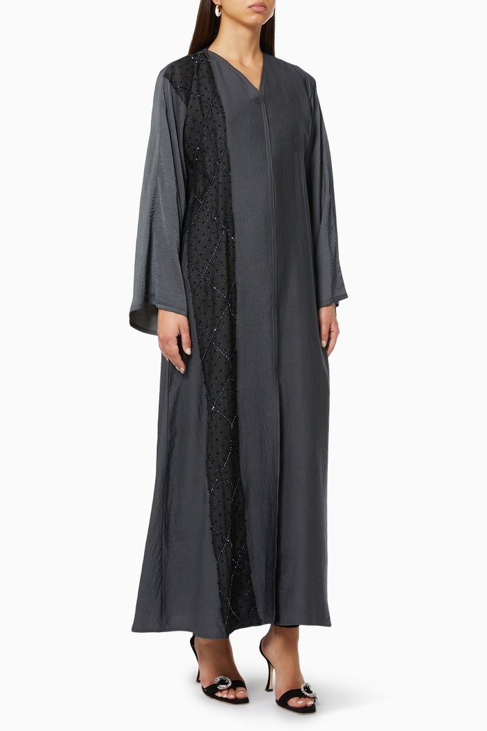 

Sequin Embellished Abaya, Multicolour